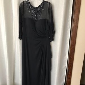 Long formal Navy Plus dress